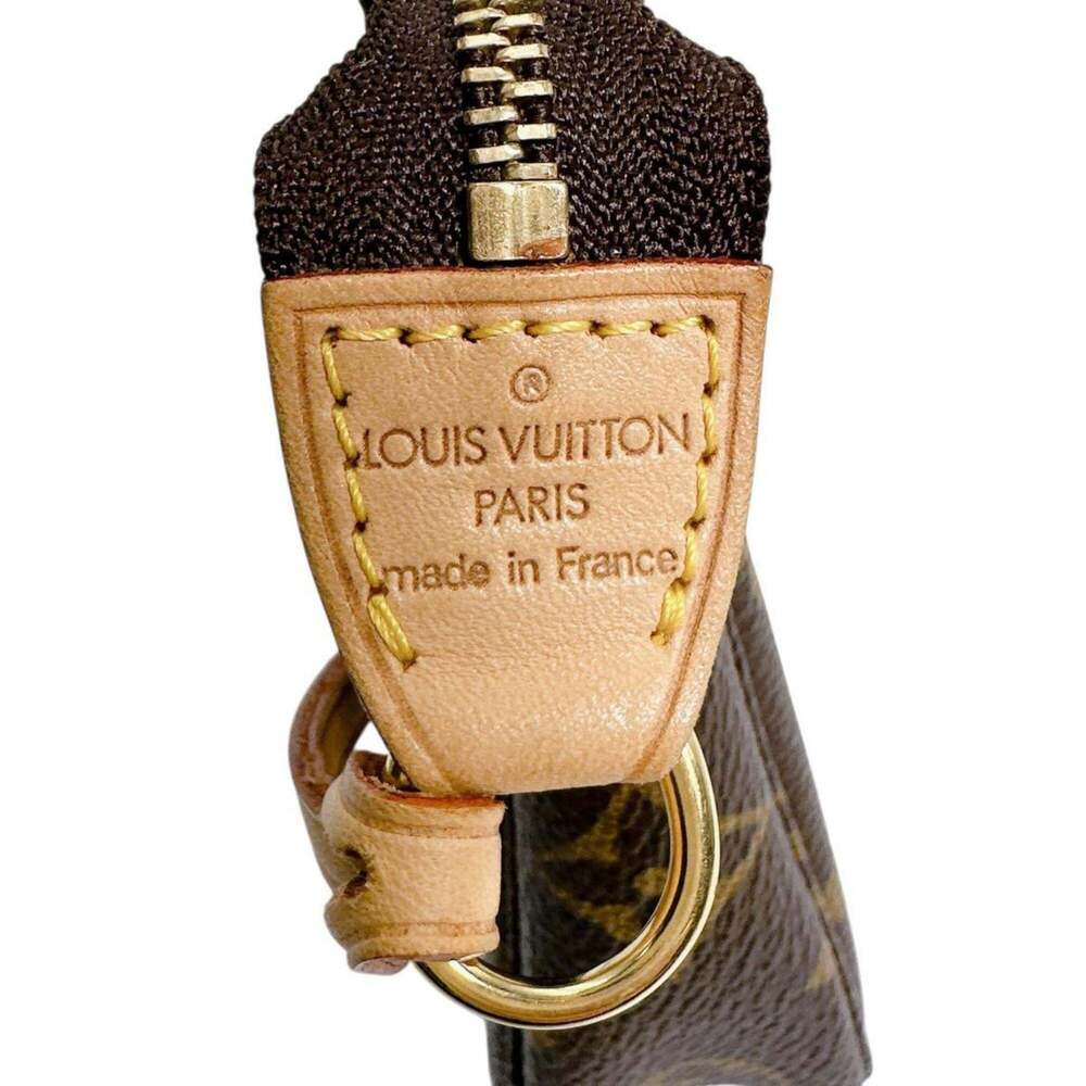 LOUIS VUITTON Authentic Brown Monogram Canvas Pochette Pouch - Picture 13 of 13